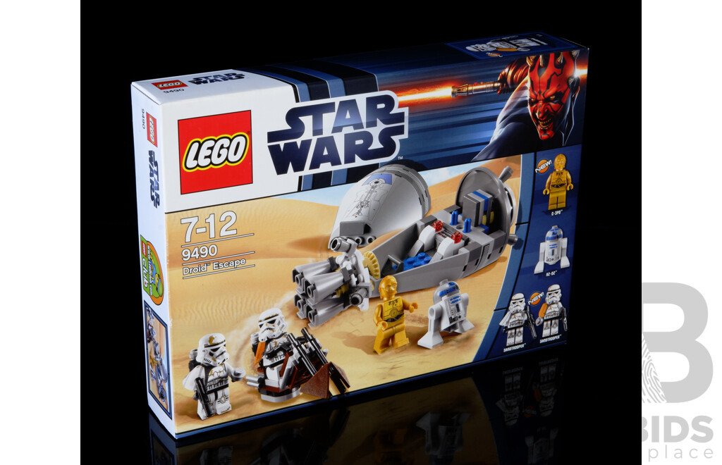 Retired Lego Set, Star Wars, Droid Escape, 9490, Sealed New in Box