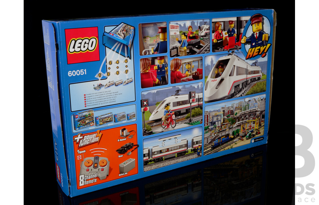 Retired Lego Set, City, Trains with Power Function, 60051, Sealed New in Box
