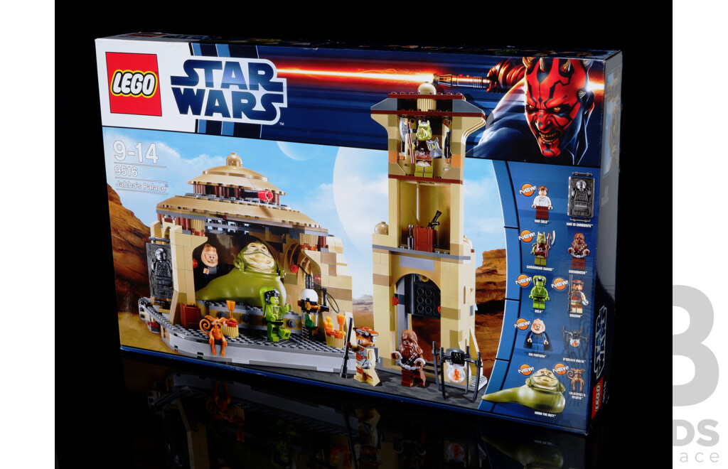 Retired Lego Set, Star Wars, Jabba's Palace, 9516, Sealed New in Box