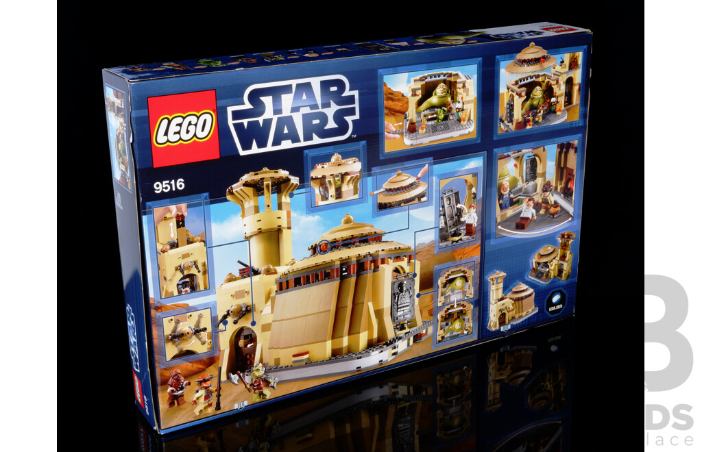 Retired Lego Set, Star Wars, Jabba's Palace, 9516, Sealed New in Box