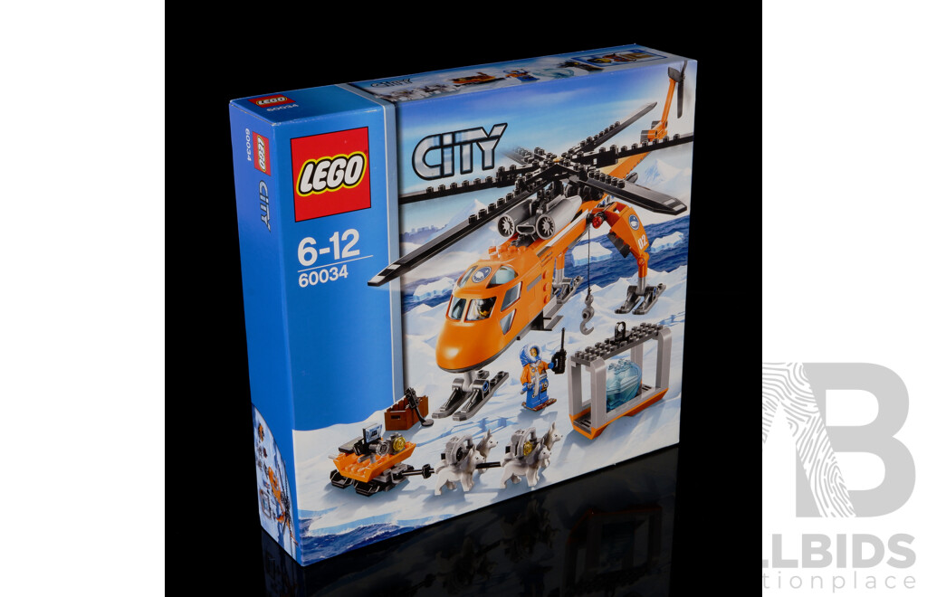 Retired Lego Set, City, Arctic Helicopter, 60034, Sealed New in Box