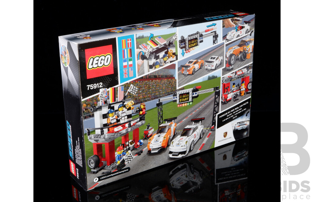 Retired Lego Set, Speed Champions, Porsche 911 GT Finish Line, 75912, Sealed New in Box