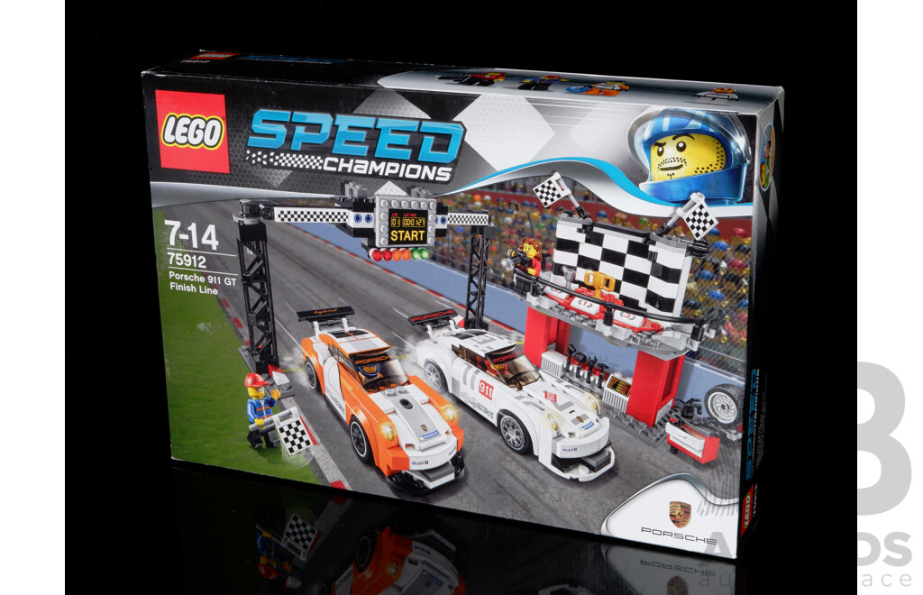Retired Lego Set, Speed Champions, Porsche 911 GT Finish Line, 75912, Sealed New in Box