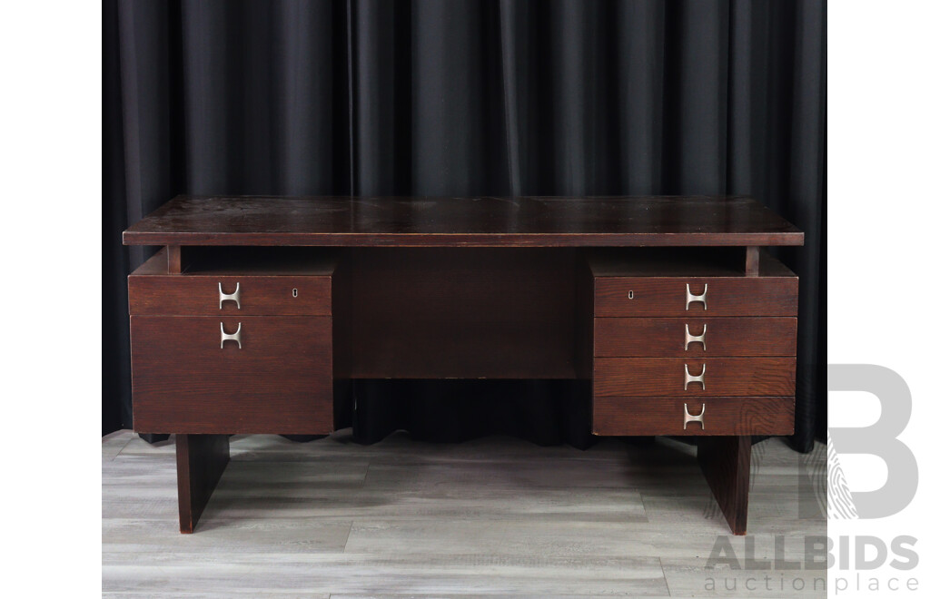 Vintage Asko Six Drawer Desk