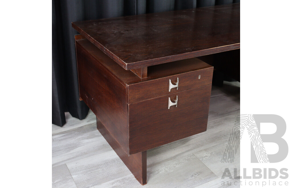 Vintage Asko Six Drawer Desk