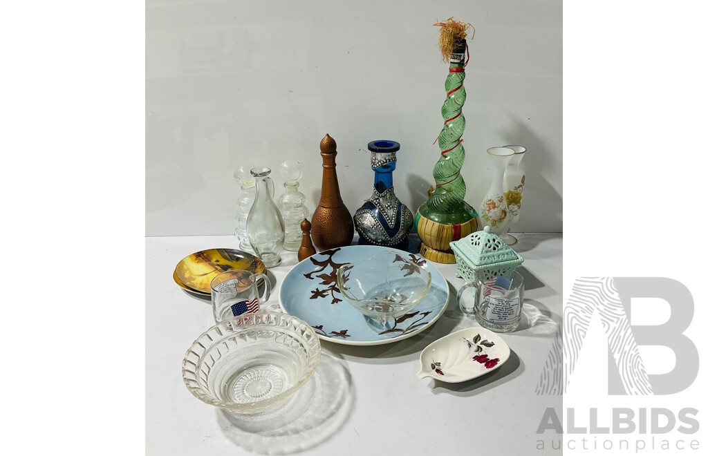 Collection Vintage and Other Decorator Homewares Including Ceramic, Glass and More