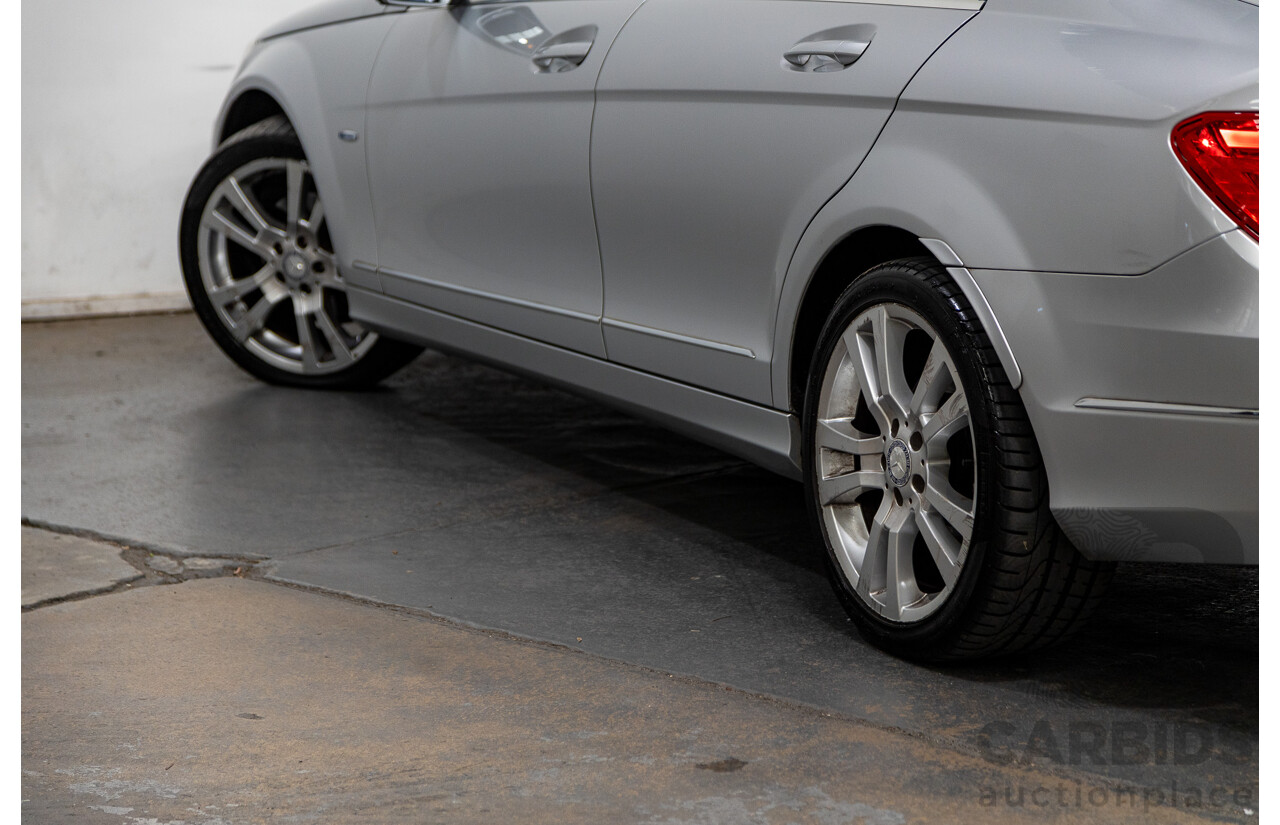 1/2012 Mercedes-Benz C250 CDI Avantgarde W204 MY12 4d Sedan Iridium Silver 2.1L Turbo Diesel