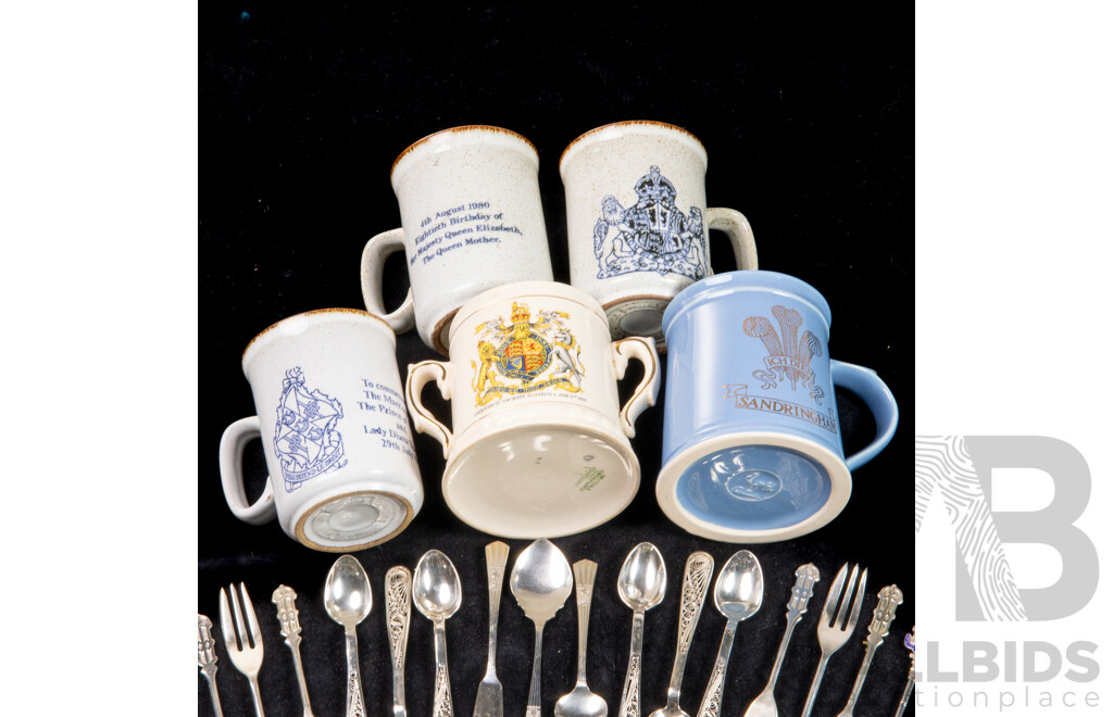 Large Collection of English Royal Memorabilia Including Queen Elizabeth II, Prince Charles and Lady Diana Spencer and More