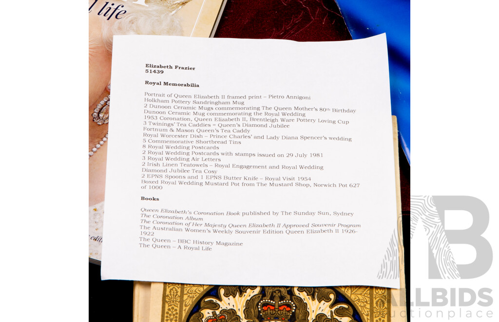 Large Collection of English Royal Memorabilia Including Queen Elizabeth II, Prince Charles and Lady Diana Spencer and More