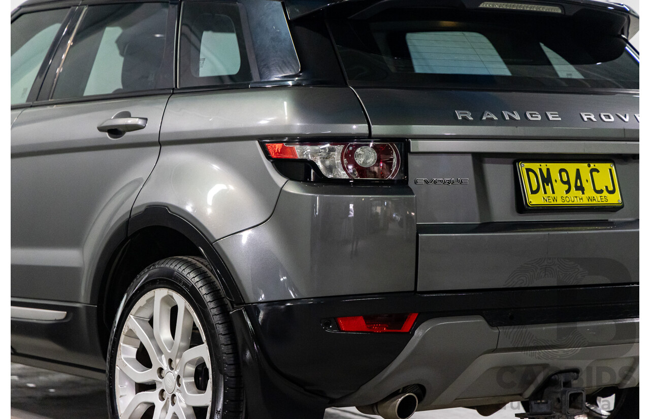 2/2015 Range Rover Evoque SD4 Pure LV MY15 5d Wagon Corris Grey Metallic Turbo Diesel 2.2L