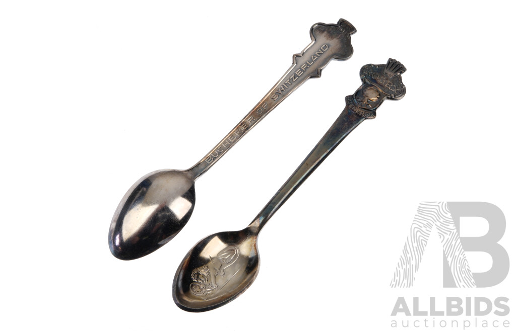 Set Five Retro Burcherer of Switzerland Rolex Teaspoons