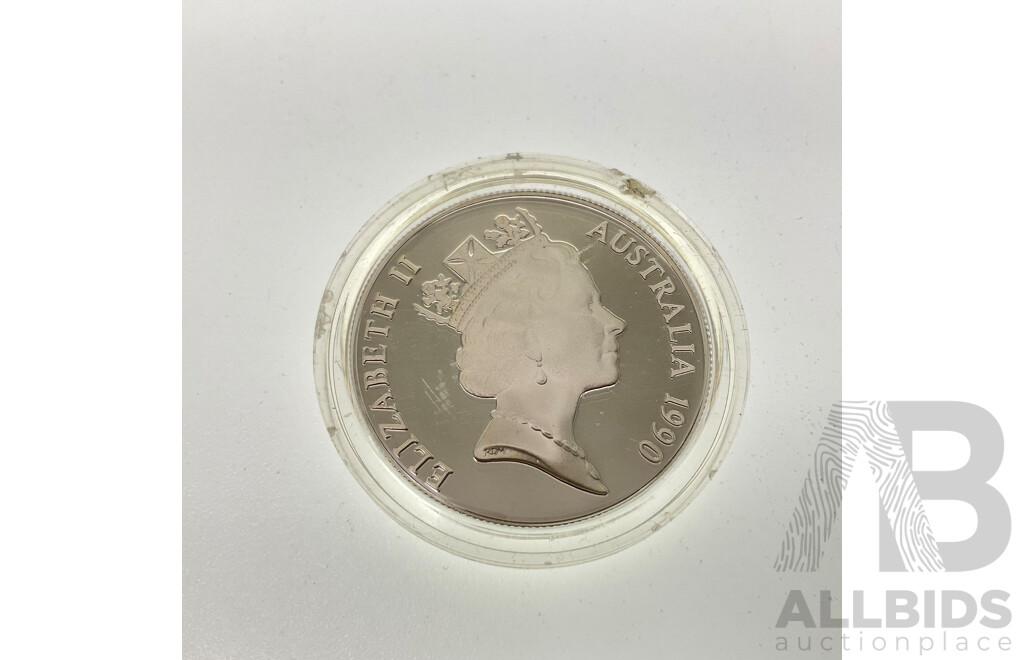 Australian RAM 1990 Silver Ten Dollar Coin, Birds of Australia, Cockatoo .925