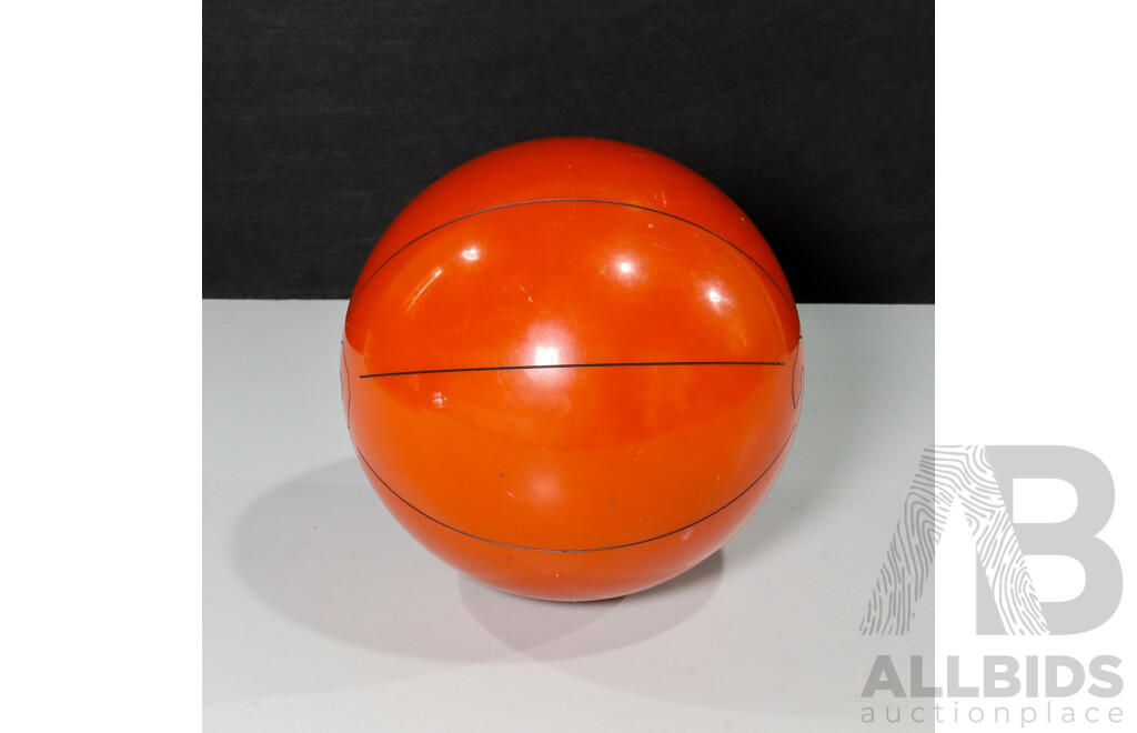 Vintage AMF Basketball Themed Bowling Ball