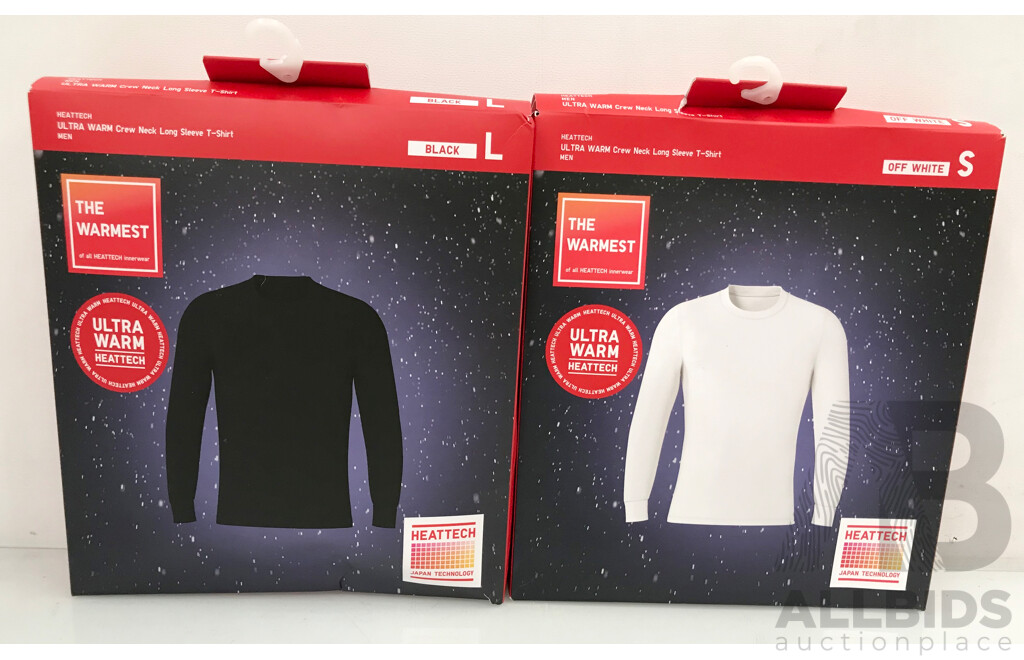 Uniqlo Ultra Warm Heattech Long Sleeve Tees - Lot of 2