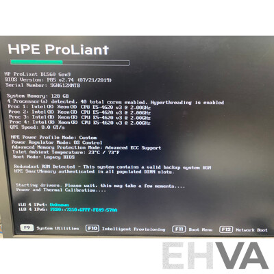 HP ProLiant DL560 Gen9 Quad Intel Xeon (E5-4620 V3) 2.00GHz-2.60GHz 10-Core CPU 2RU Server W/ 128GB DDR4