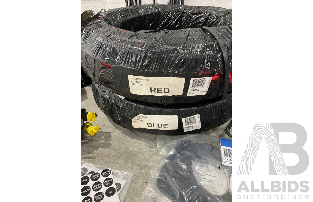 Marine Grade Steering and Rudder Linkages, Helm and 2x Column Sender Units, Rudder Position Gauge and Sender Unit