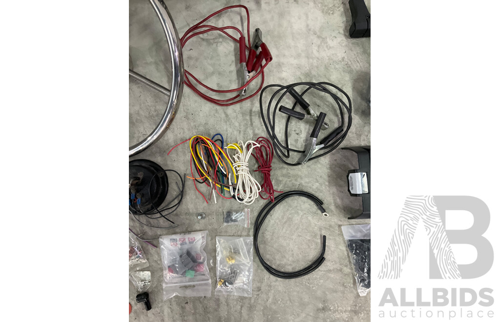 Marine Grade Steering and Rudder Linkages, Helm and 2x Column Sender Units, Rudder Position Gauge and Sender Unit
