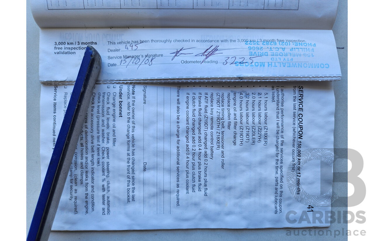 6/2008 Holden Astra 60TH Anniversary AH MY08.5 5d Hatchback Gold 1.8L