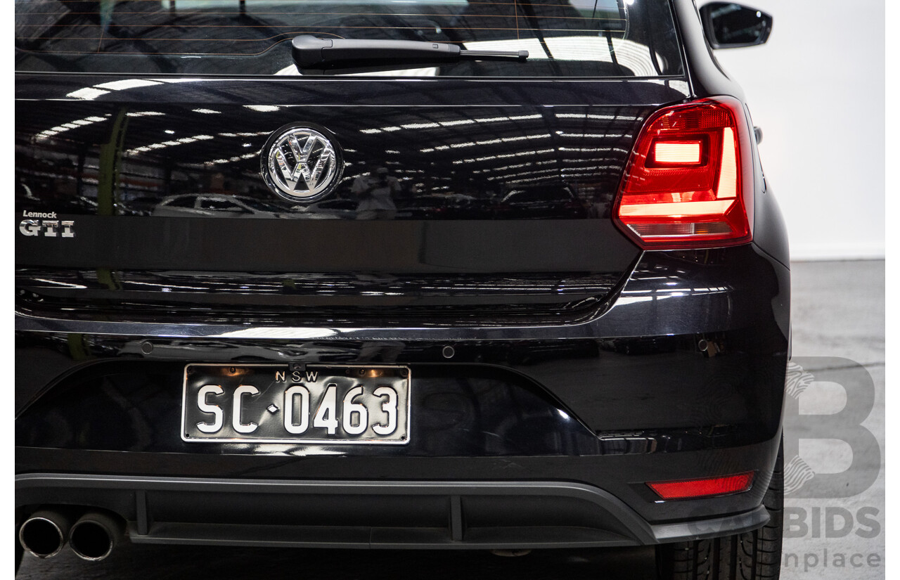 08/2017 Volkswagen Polo GTi 6R MY17 5D Hatchback Black Turbo 1.8L