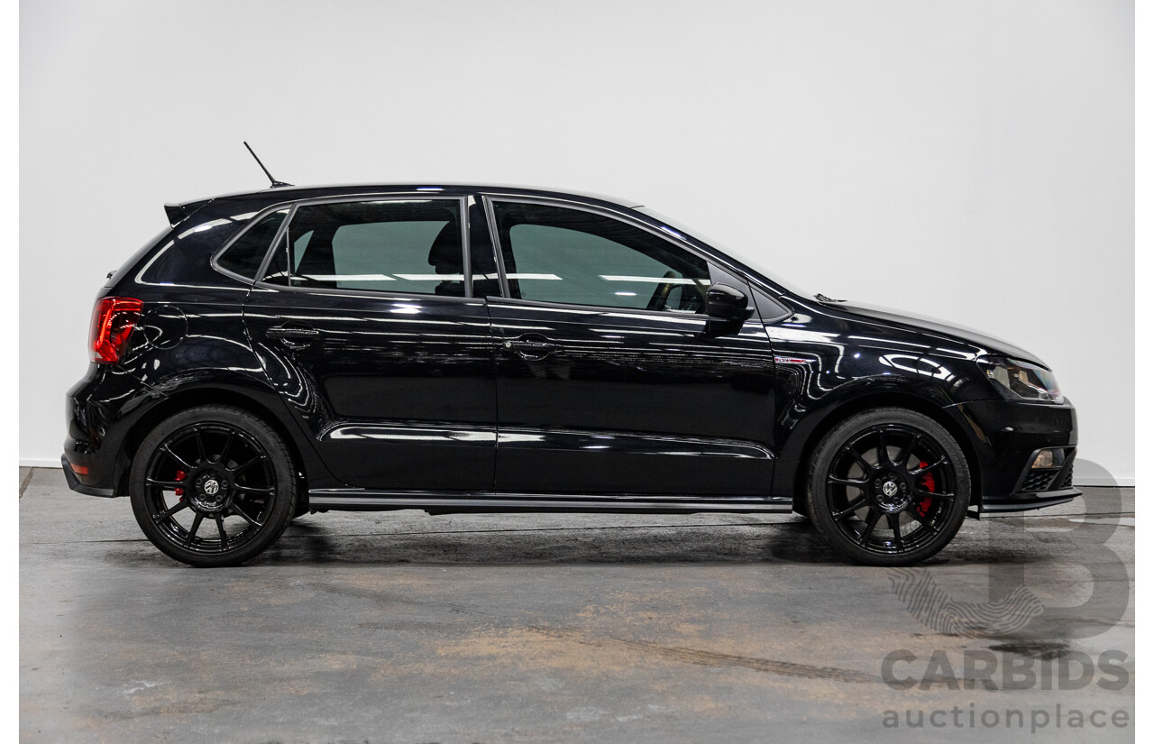 08/2017 Volkswagen Polo GTi 6R MY17 5D Hatchback Black Turbo 1.8L