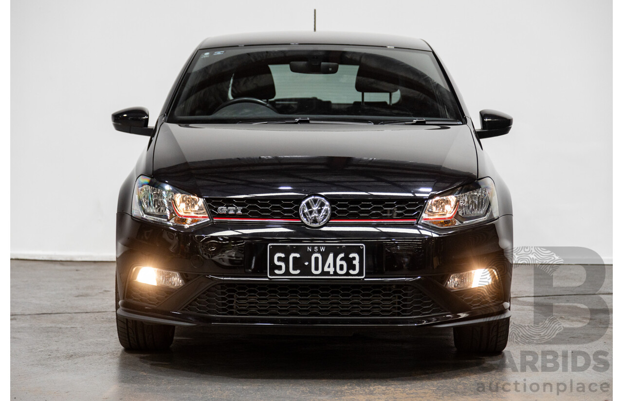 08/2017 Volkswagen Polo GTi 6R MY17 5D Hatchback Black Turbo 1.8L