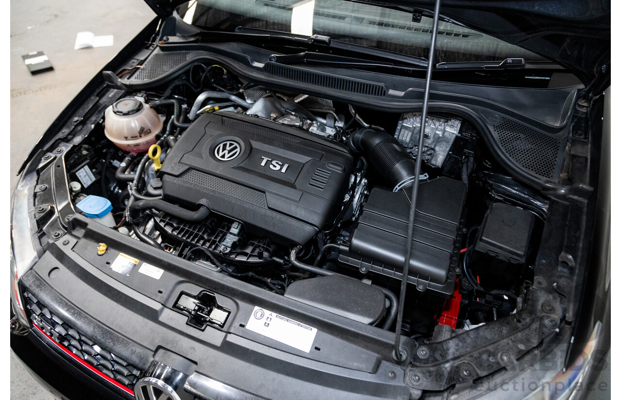 08/2017 Volkswagen Polo GTi 6R MY17 5D Hatchback Black Turbo 1.8L