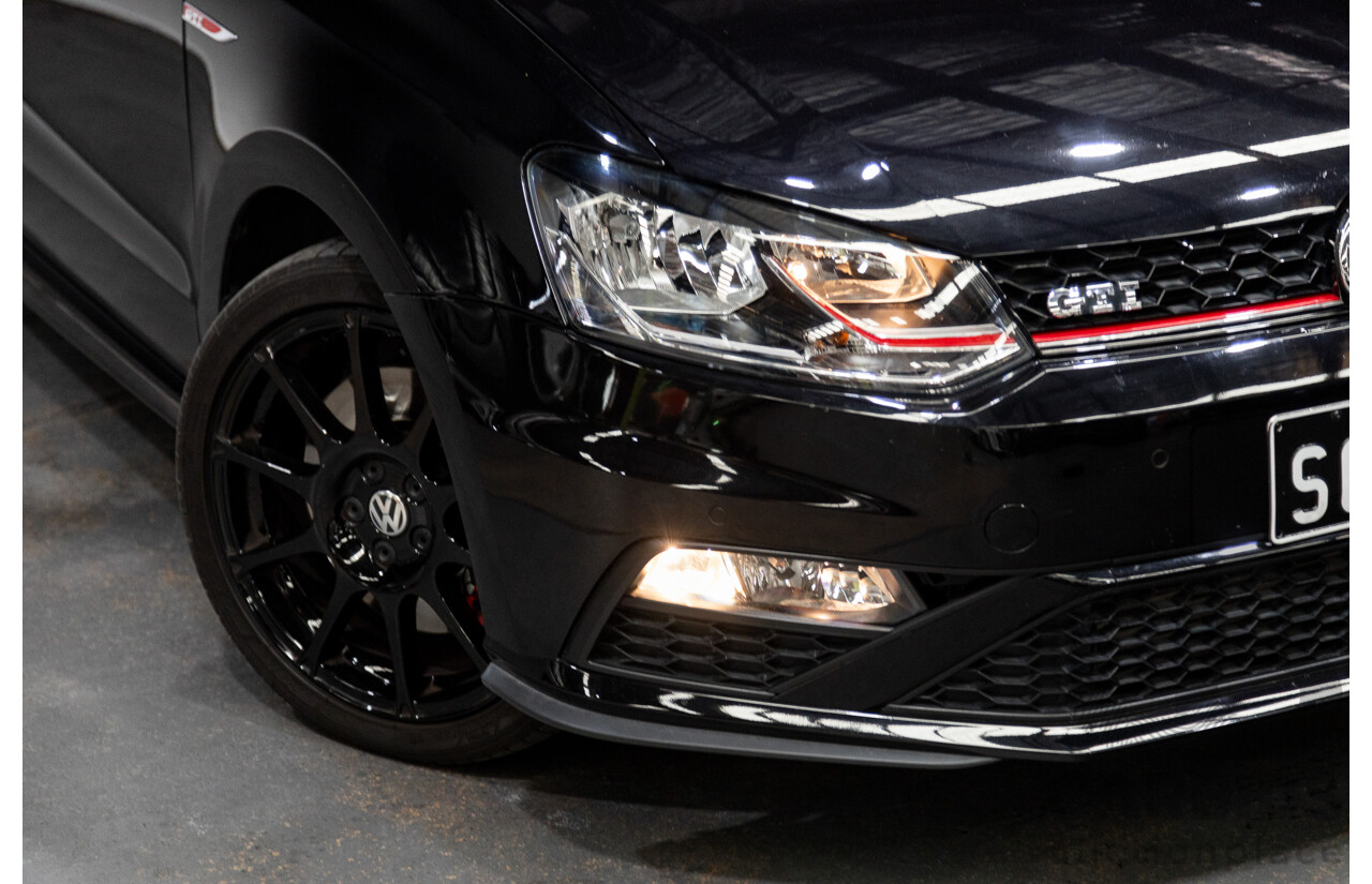 08/2017 Volkswagen Polo GTi 6R MY17 5D Hatchback Black Turbo 1.8L
