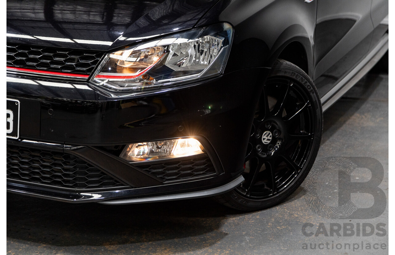 08/2017 Volkswagen Polo GTi 6R MY17 5D Hatchback Black Turbo 1.8L