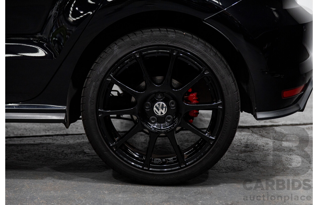 08/2017 Volkswagen Polo GTi 6R MY17 5D Hatchback Black Turbo 1.8L