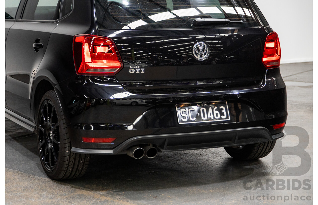 08/2017 Volkswagen Polo GTi 6R MY17 5D Hatchback Black Turbo 1.8L