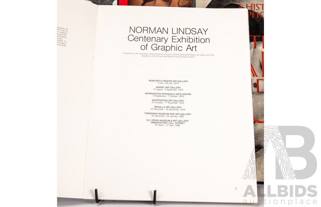 Collection Four Books Comprising Michel Comte Thirty Years and Five Minutes, Two Norman Lindsay Examples and the Naked and the Nude by J Lewinsky