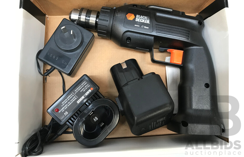 Black & Decker 6V Single Speed Reversing Cordless Drill