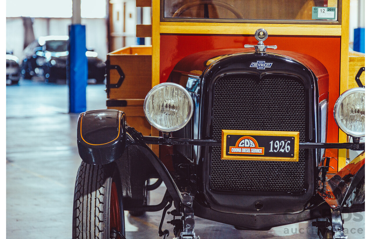 01/1926 Chevrolet Superior Series Truck Black / Red 170ci 2.8L