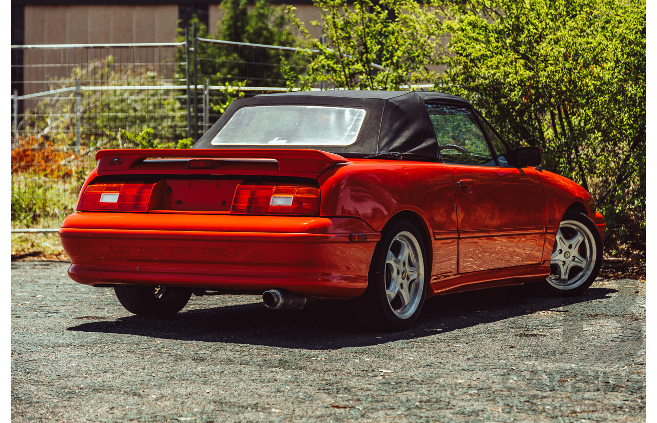 11/1989 Ford Capri Turbo SA 2d Convertible Red 1.6L