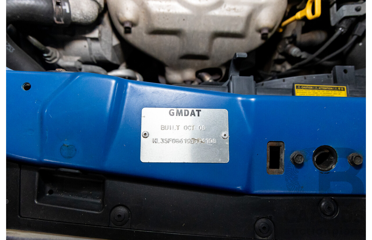 11/2008 Holden Barina  TK MY09 3d Hatchback Horizon Blue 1.6L