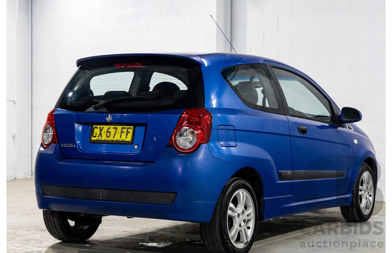 11/2008 Holden Barina  TK MY09 3d Hatchback Horizon Blue 1.6L