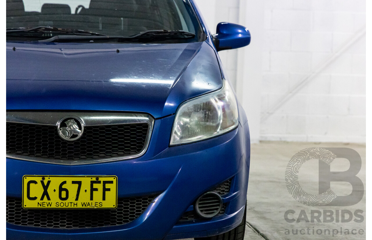 11/2008 Holden Barina  TK MY09 3d Hatchback Horizon Blue 1.6L