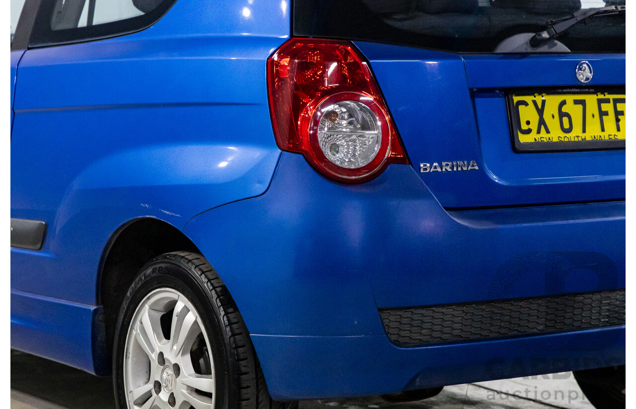 11/2008 Holden Barina  TK MY09 3d Hatchback Horizon Blue 1.6L