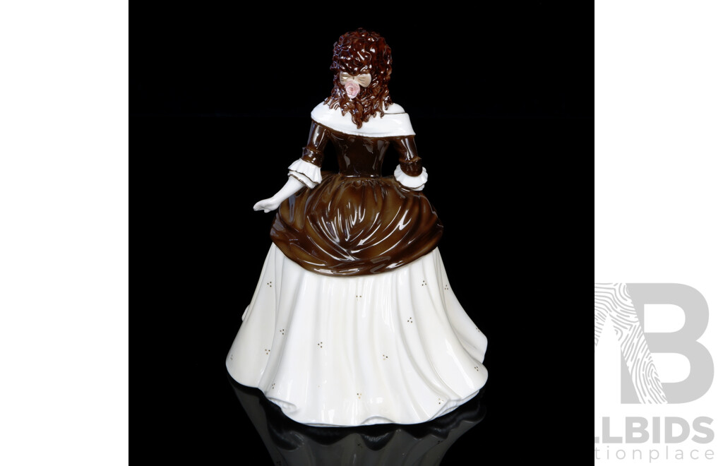 Limited Edition 2238 of 2500 English Coalport Porcelain Literary Heroines Figure, Moll, in Original Box with Certificate of Authenticity