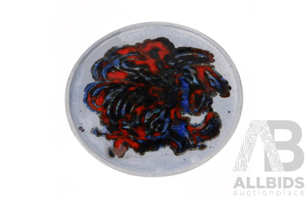 Mid Century Australian Studio Pottery Charger by Klytie Pate