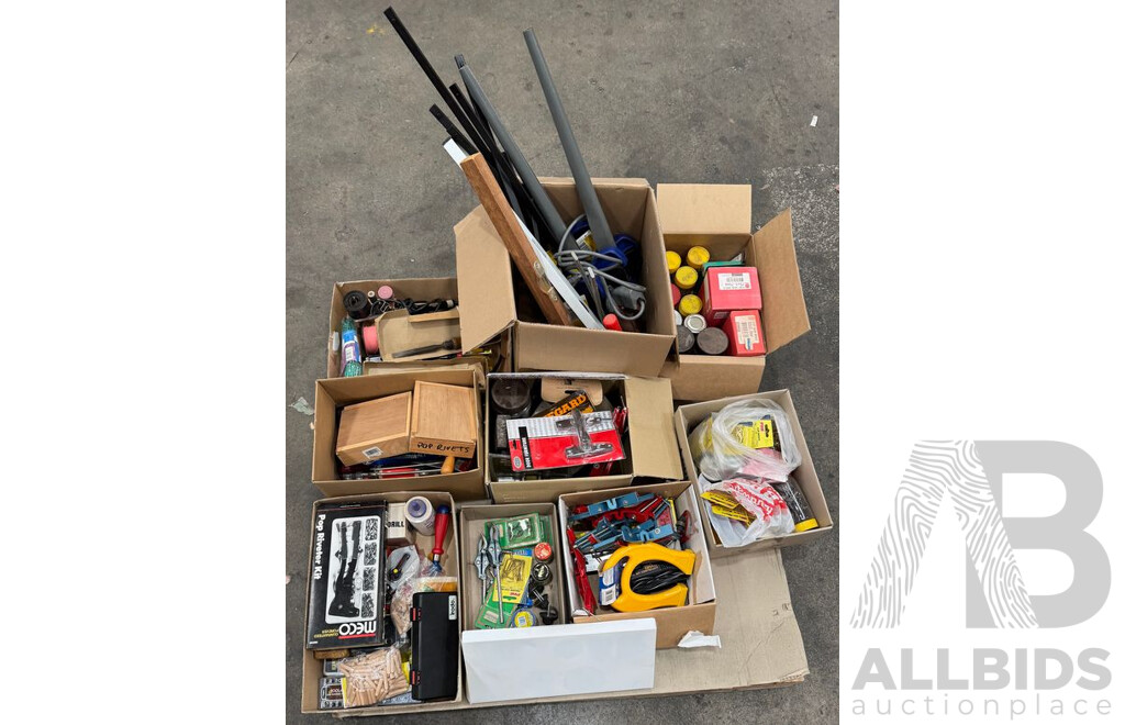 Bulk Lot of Hand Tools and Building Supplies