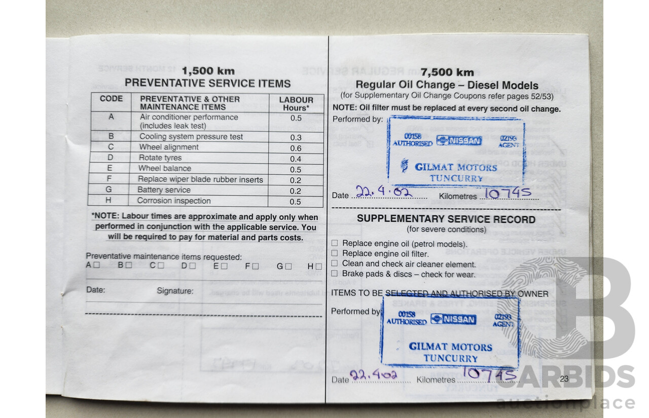 9/2000 Mitsubishi Nimbus  UG 4d Wagon Silver 2.4L