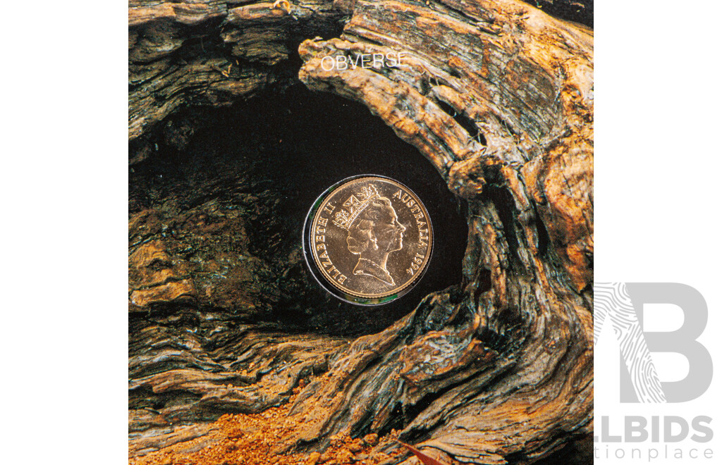 Australian RAM 1994 Gold Two Hundred Dollar Coin, Pride of Australia, Tasmanian Devil, 22 Carat