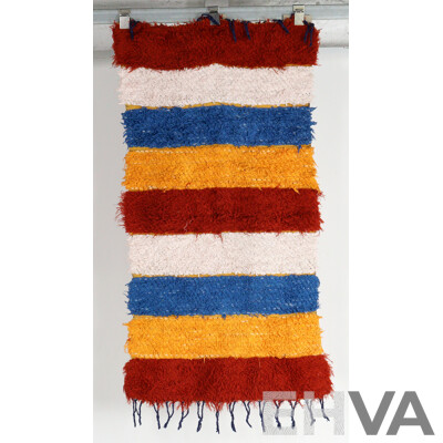 Two Retro Cotton Woven Rugs by Jan Rogan