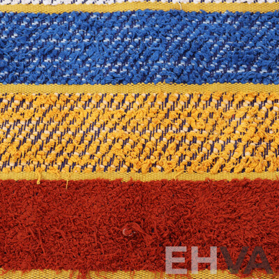 Two Retro Cotton Woven Rugs by Jan Rogan