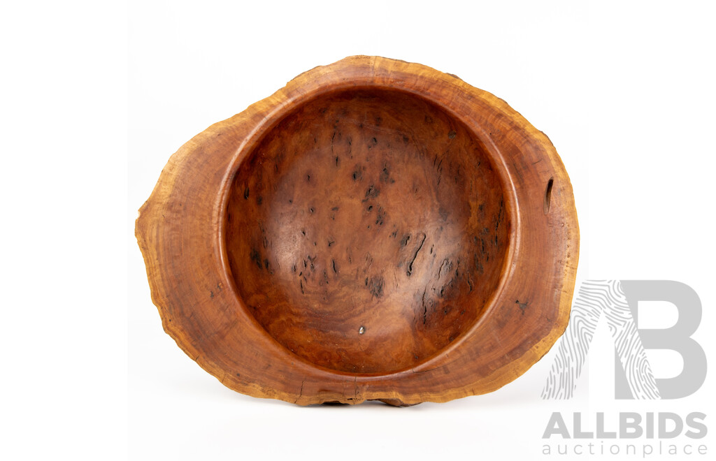Large White Box Gum Burl Turned Burl by Mike St Clair
