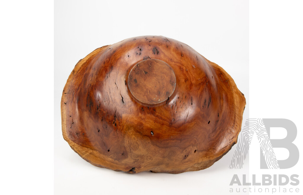 Large White Box Gum Burl Turned Burl by Mike St Clair