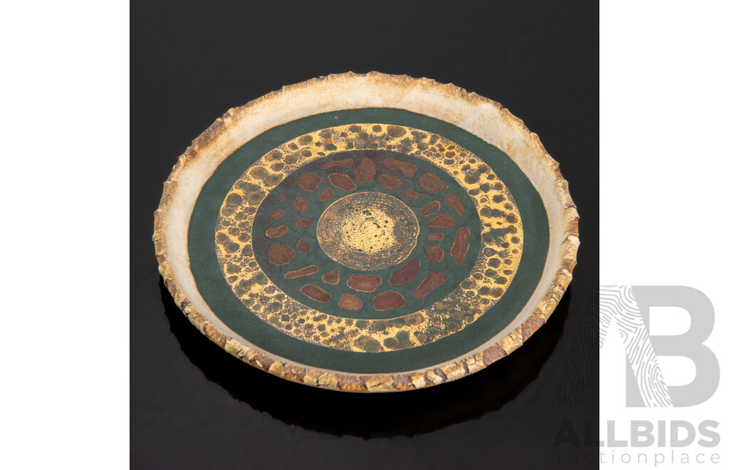 Australian Studio Pottery Plate by Rynne Tanton