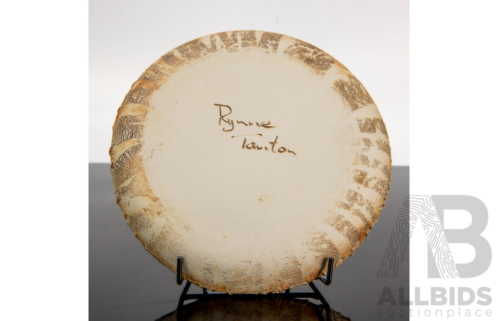 Australian Studio Pottery Plate by Rynne Tanton
