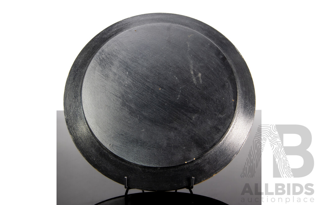 Set of Painted Wooden Plates